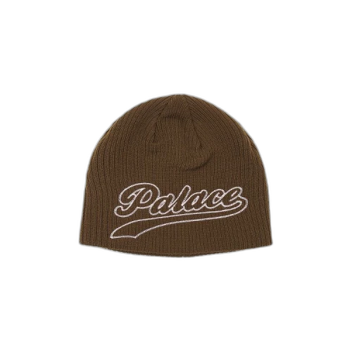 Palace Script Nein Cuff Beanie 'Mocha'