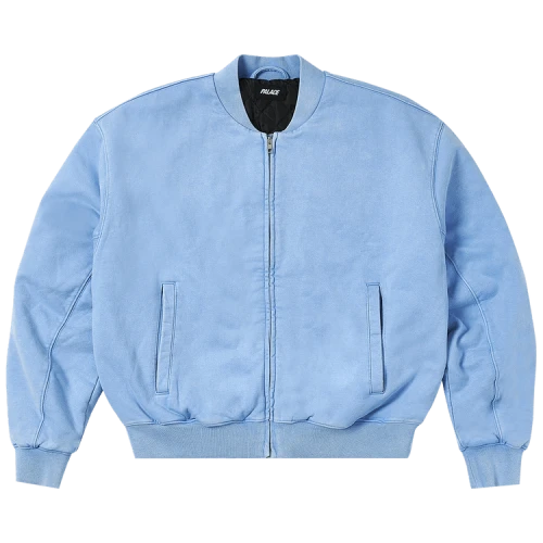 Palace Wash Out Bomber Jacket 'Crystalised Blue'