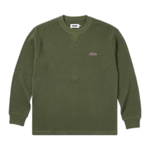 Palace Waffle Long-Sleeve 'The Deep Green'
