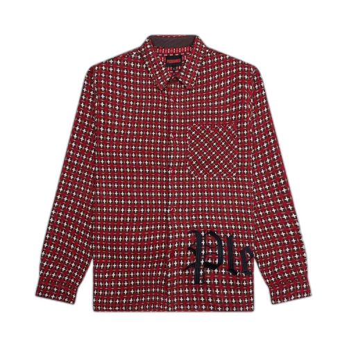 Pleasures Cross Work Shirt 'Red'