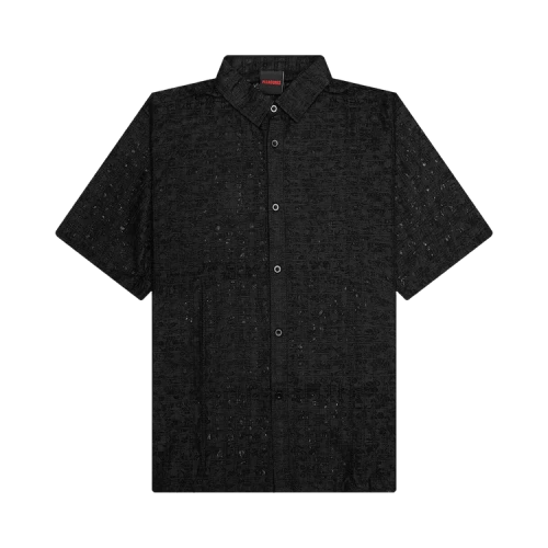 Pleasures Lacy Button Down 'Black'