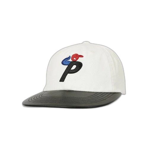 Palace Faux Leather Bunning Man Snapback 'White'