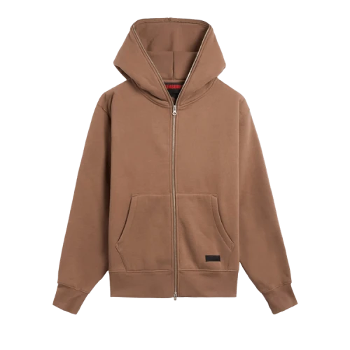 Pleasures Dragon Zip Hoodie 'Brown'