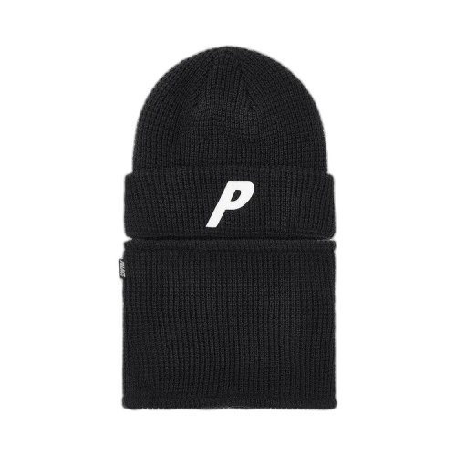 Palace Zip Off Facewarmer P Beanie 'Black'