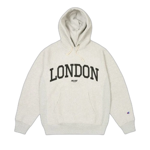 Palace Champion Shop Hood London 'Grey Marl'