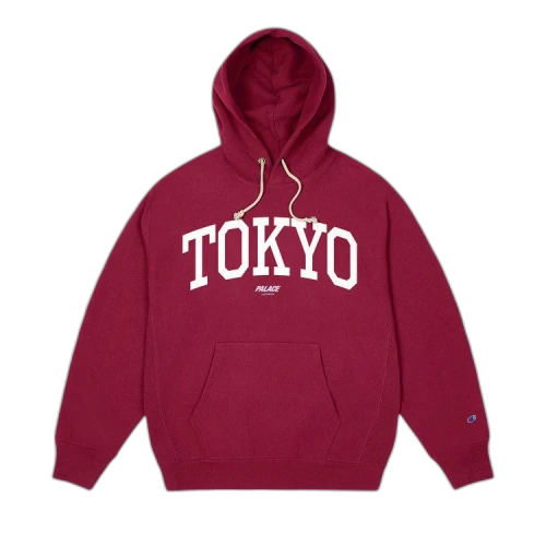 Palace Champion Shop Hood Tokyo 'Burgundy'