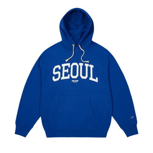 Palace Champion Shop Hood Seoul 'Blue'