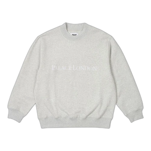 Palace London Crew 'Grey Marl'