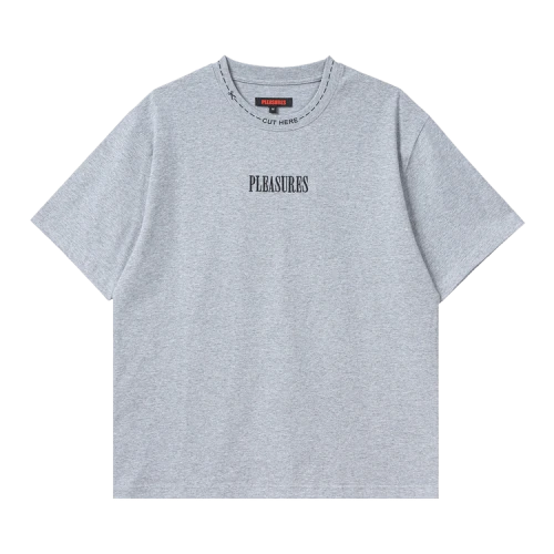 Pleasures Cut Here Heavyweight Shirt 'Heather Grey'