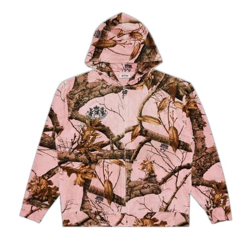 Pleasures RealTree Velour Hoodie 'Pink Camo'