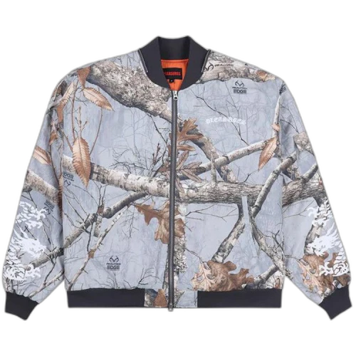 Pleasures Dragon Bomber Jacket 'Grey Edge'
