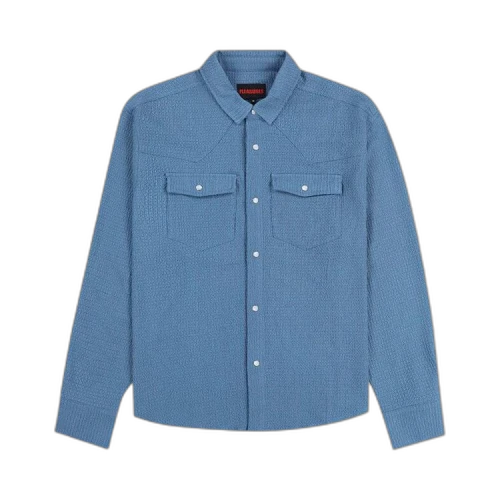 Pleasures Hive Western Shirt 'Blue'
