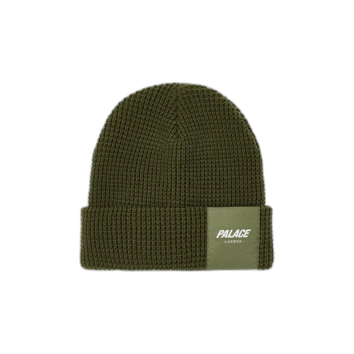 Palace London Waffle Beanie 'The Deep Green'