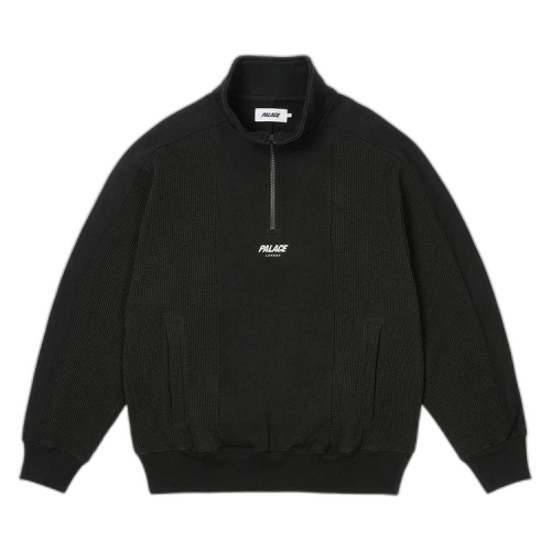 Palace Waffle On 1/4 Zip 'Black'