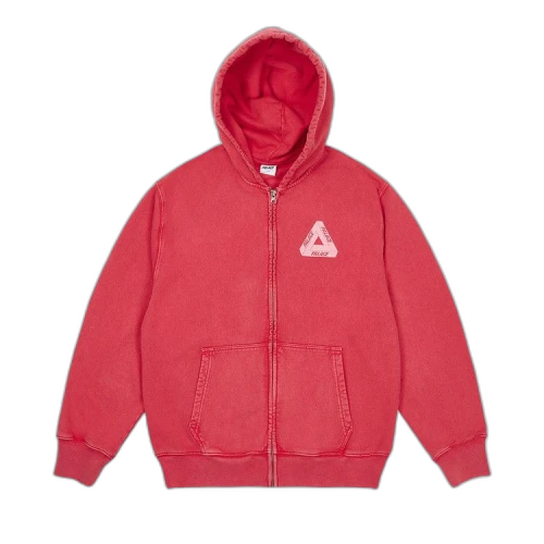 Palace Pigment Wash Tri-Ferg Hood 'Red'