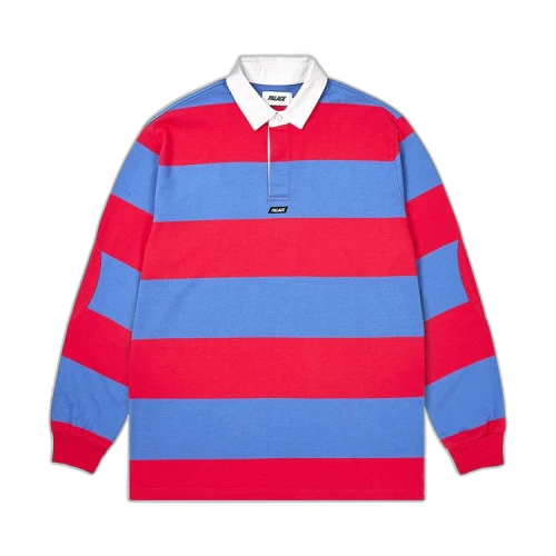 Palace Elbow Stripe Rugby 'Blue/Red'