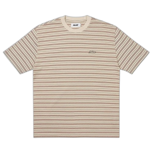 Palace Boxy Stripe T-Shirt 'Brown'