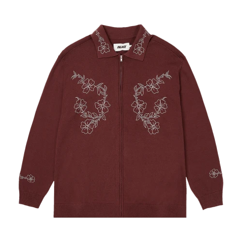 Palace Flexus Zip Long-Sleeve 'Nice Brown'