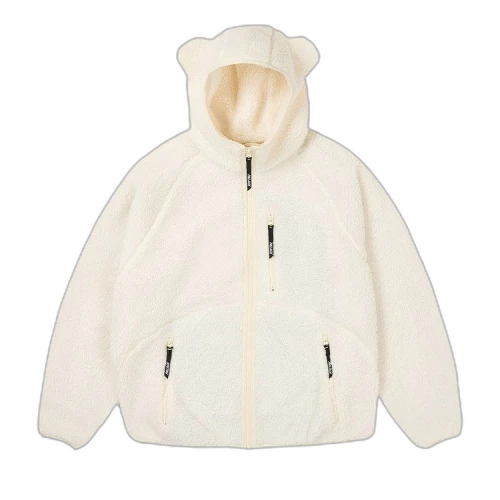 Palace Teddy Fleece Jacket 'Soft White'