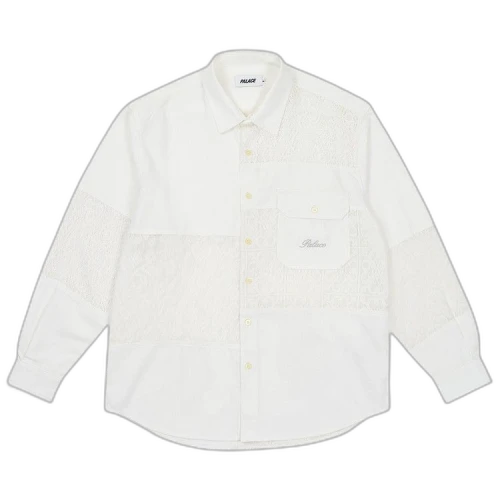 Palace Crochet Patchwork Shirt 'White'