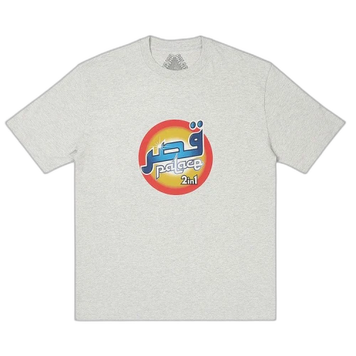 Palace Washed T-Shirt 'Grey Marl'
