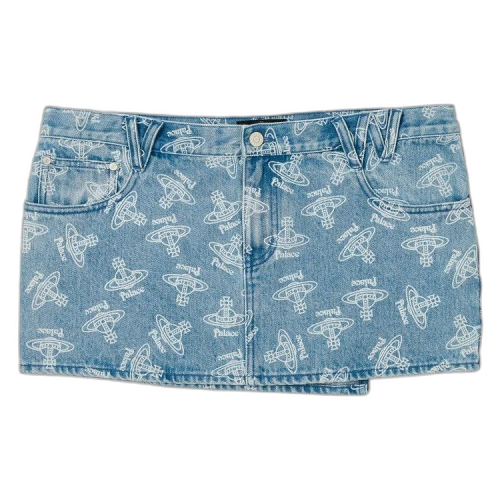 Palace x Vivienne Westwood Denim Skirt 'Orb Stone Wash'