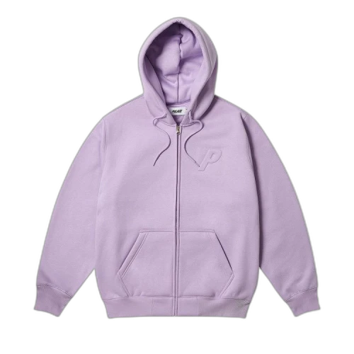 Palace Thermal Embossed P3 Zip Hood 'Pastel Purple'