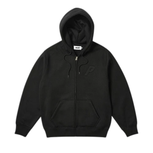 Palace Thermal Embossed P3 Zip Hood 'Black'