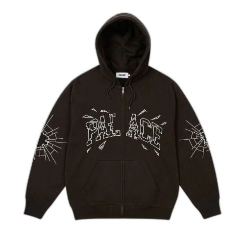 Palace Shatter Zip Hood 'Black'