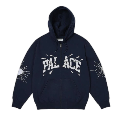 Palace Shatter Zip Hood 'Navy'