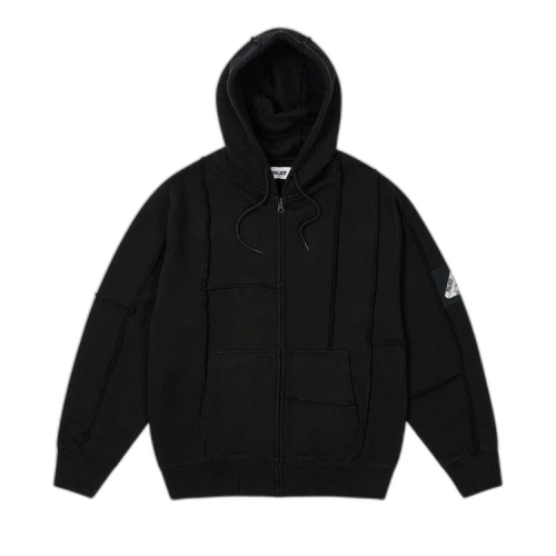 Palace Patch Me Up Zip Hood 'Black'