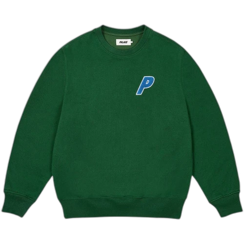 Palace Chenille Tri-Ferg Crew 'Green'