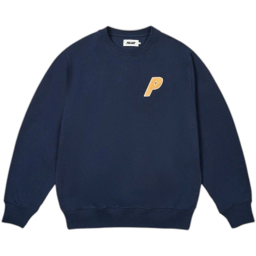 Palace Chenille Tri-Ferg Crew 'Navy'