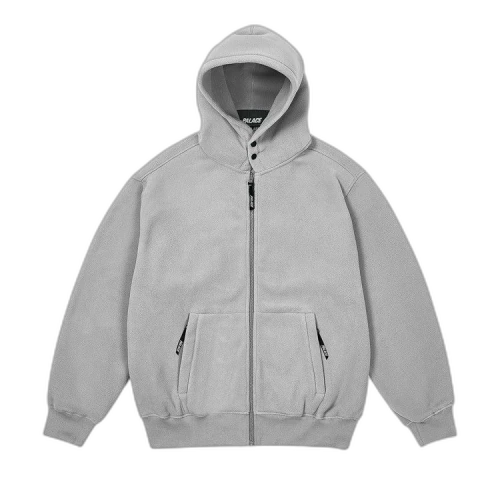 Palace Polartec Lazer Zip Hood 'Concrete Grey'