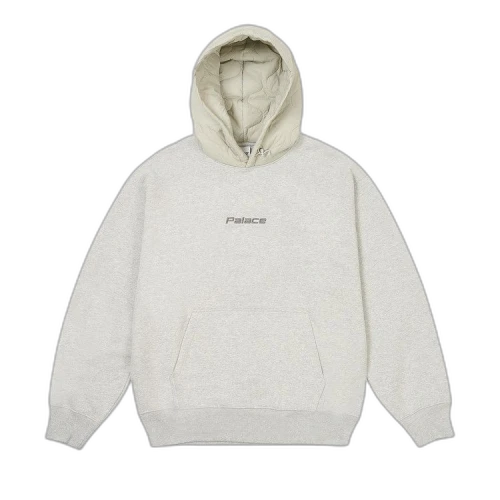 Palace Baffled Font Hood 'Grey Marl'
