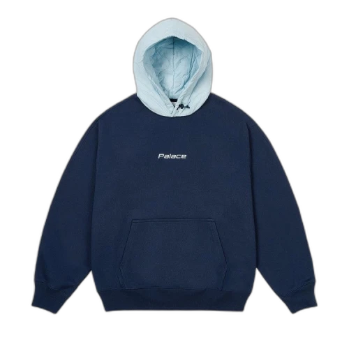 Palace Baffled Font Hood 'Navy'