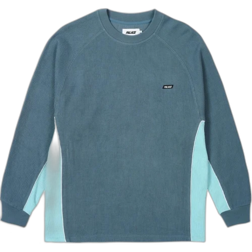 Palace Rib Jersey Long-Sleeve 'Hazy Blue/Faint Blue'