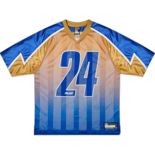 Palace Meshy Stripe Jersey 'Blue/Gold'