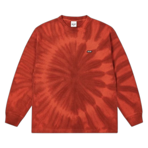 Palace Tie-Dye Waffle Long-Sleeve 'Burnt Orange'