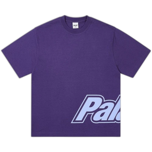 Palace Border Logo T-Shirt 'Purp'