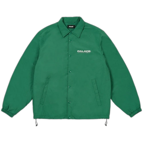 Palace Fleece Lined Coach Jacket 'Racey Green'