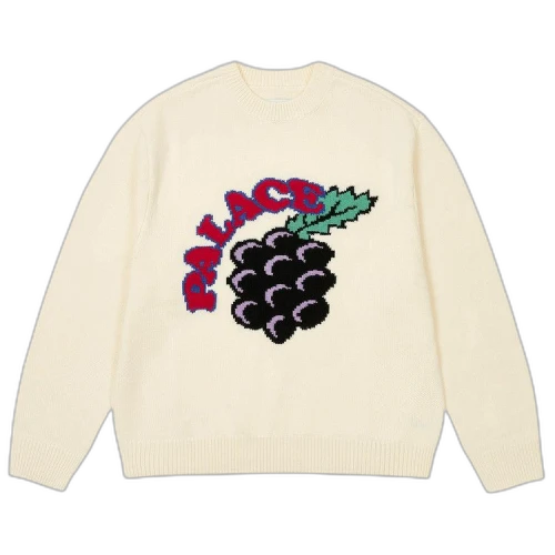 Palace Grape Knit 'Soft White'