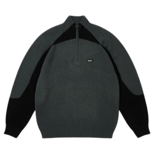 Palace Trial 1/4 Zip Knit 'Black'