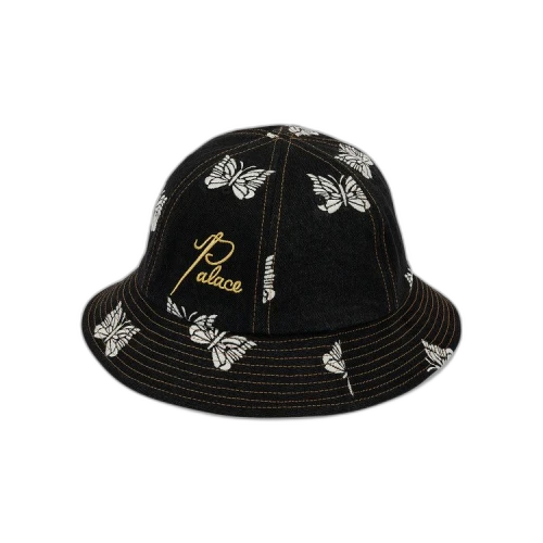 Palace x Needles Denim Bucket Hat 'Black'