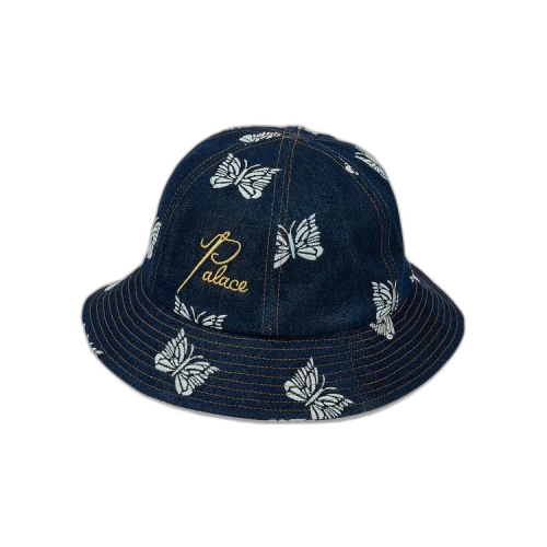 Palace x Needles Denim Bucket Hat 'Indigo'
