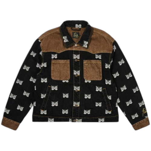 Palace x Needles Western Denim Jacket 'Black'