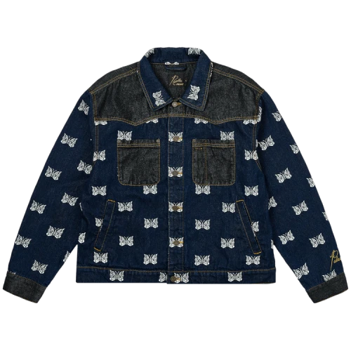 Palace x Needles Western Denim Jacket 'Indigo'