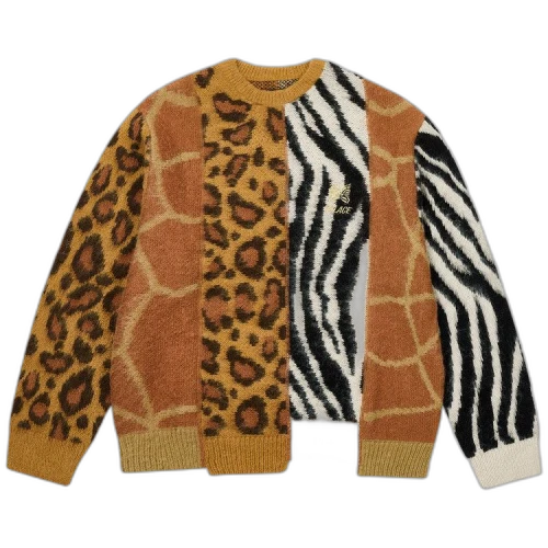 Palace x Needles Hairy Animal Knit 'Multi Animal'