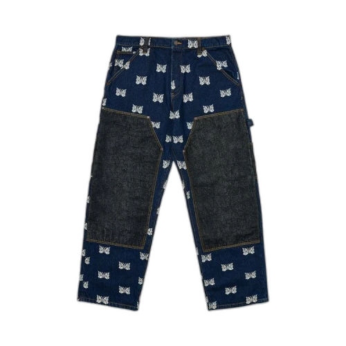 Palace x Needles Double Knee Pant 'Indigo'