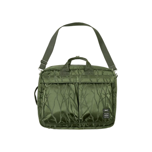 Palace x Porter-Yoshida & Co. Tanker 3 Way Briefcase 'Olive/Jacquard'